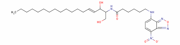 C6-NBD-神經(jīng)酰胺結(jié)構(gòu)式_86701-10-2結(jié)構(gòu)式