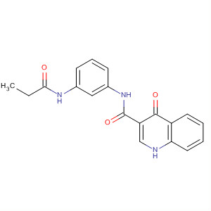 4-氧代-n-(3-丙?；被交?-1H-喹啉-3-羧酰胺結(jié)構(gòu)式_873050-97-6結(jié)構(gòu)式