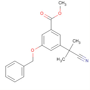 3-(芐氧基)-5-(2-氰基丙烷-2-基)苯甲酸甲酯結(jié)構(gòu)式_873450-38-5結(jié)構(gòu)式