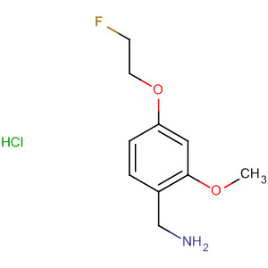 4-(2-氟乙氧基)-2-甲氧基芐胺鹽酸鹽結構式_875012-96-7結構式