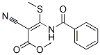 3-(苯甲?；被?-2-氰基-3-(甲基硫代)丙烯酸甲酯結(jié)構(gòu)式_87693-81-0結(jié)構(gòu)式