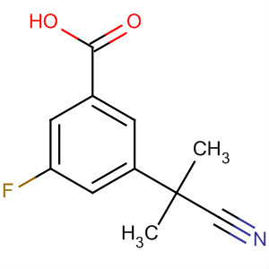 3-(2-氰基丙烷-2-基)-5-氟苯甲酸結(jié)構(gòu)式_878744-88-8結(jié)構(gòu)式