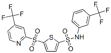 n-[3-(三氟甲基)苯基]-5-[[4-(三氟甲基)-2-吡啶]磺酰基]-2-噻吩磺酰胺結構式_882292-76-4結構式