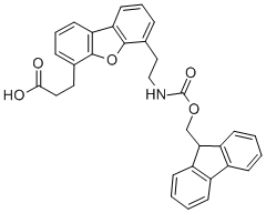 4-(Fmoc-2-氨基乙基)-6-二苯并呋喃丙酸結構式_882847-24-7結構式