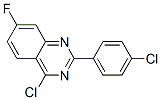 4-氯-2-(4-氯苯基)-7-氟喹唑啉結(jié)構(gòu)式_885277-75-8結(jié)構(gòu)式