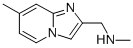 N,7-二甲基-咪唑并[1,2-a]吡啶-2-甲胺結(jié)構(gòu)式_886363-05-9結(jié)構(gòu)式