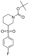 3-(4-氟苯磺?；?-哌啶-1-羧酸叔丁酯結構式_887590-22-9結構式