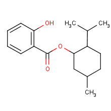 水楊酸薄荷醇酯結構式_89-46-3結構式