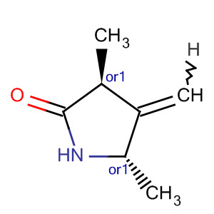 反式-(9ci)-3,5-二甲基-4-亞甲基-2-吡咯烷酮結(jié)構式_89267-87-8結(jié)構式