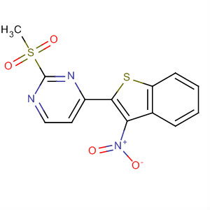 2-(甲基磺?；?-4-(3-硝基苯并[b]噻吩-2-基)嘧啶結(jié)構(gòu)式_893434-93-0結(jié)構(gòu)式