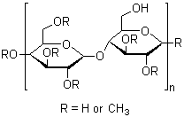Methyl cellulose Structure,9004-67-5Structure