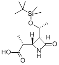 (3S,4S)-3-((R)-1-(叔丁基二甲基硅氧基)乙基)-4((R)-1-甲酰乙基)-2-氮雜環(huán)丁酮結(jié)構(gòu)式_90776-58-2結(jié)構(gòu)式