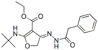 (9ci)-2-[(1,1-二甲基乙基)氨基]-4,5-二氫-4-[(苯基乙?；?亞肼基]-3-呋喃羧酸乙酯結(jié)構(gòu)式_907956-45-0結(jié)構(gòu)式