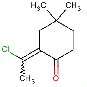 2-(1-氯-亞乙基)-4,4-二甲基-環(huán)己酮結(jié)構(gòu)式_910635-43-7結(jié)構(gòu)式