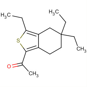 1-(3,5,5-三乙基-4,5,6,7-四氫-苯并[c]噻吩-1-基)-乙酮結(jié)構(gòu)式_910635-69-7結(jié)構(gòu)式