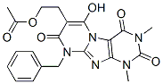 7-[2-(乙?；趸?乙基]-6-羥基-1,3-二甲基-9-(苯基甲基)-嘧啶并[2,1-f]嘌呤-2,4,8(1H,3H,9H)-三酮結構式_91285-17-5結構式