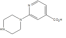2-(1-哌嗪)-4-吡啶羧酸結(jié)構(gòu)式_914637-26-6結(jié)構(gòu)式