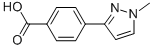 4-(1-Methyl-1H-pyrazol-3-yl)benzoic acidStructure,915707-39-0Structure 4-(1-Methyl-1H-pyrazol-3-yl)benzoic acid Structure,915707-39-0Structure