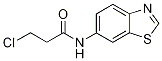 N-(苯并[d]噻唑-6-基)-3-氯丙酰胺結(jié)構(gòu)式_916791-24-7結(jié)構(gòu)式