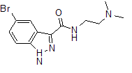 1H-indazole-3-carboxamide,5-bromo-n-2-(dimethylamino)ethyl-Structure,91766-59-5Structure 1H-indazole-3-carboxamide,5-bromo-n-2-(dimethylamino)ethyl- Structure,91766-59-5Structure