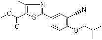 Methyl 2-[3-cyano-4-(2-methylpropoxy)phenyl]-4-methylthiazole-5-carboxylate Structure,923942-34-1Structure