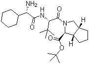 2-(2-(2-氨基-2-環(huán)己基乙酰氨基)-3,3-二甲基丁酰基)-八氫環(huán)戊并[c]吡咯-1-羧酸叔丁酯結(jié)構(gòu)式_926276-18-8結(jié)構(gòu)式