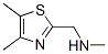 2-Thiazolemethanamine, n,4,5-trimethyl-Structure,933751-02-1Structure 2-Thiazolemethanamine, n,4,5-trimethyl- Structure,933751-02-1Structure