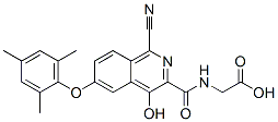 n-[[1-氰基-4-羥基-6-(2,4,6-三甲基苯氧基)-3-異喹啉]羰基]-甘氨酸結(jié)構式_945739-88-8結(jié)構式