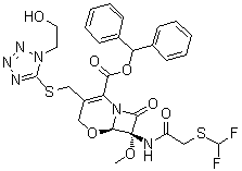 氟氧頭孢二苯甲基酯結(jié)構(gòu)式_949587-46-6結(jié)構(gòu)式