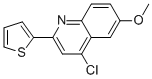 4-氯-6-甲氧基-2-噻吩-2-基-喹啉結(jié)構(gòu)式_954225-75-3結(jié)構(gòu)式