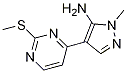 1-甲基-4-[2-(甲硫基)-4-嘧啶基]-1H-吡唑-5-胺結構式_956721-98-5結構式