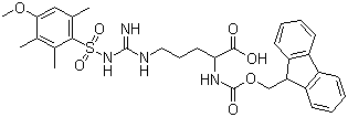 N-Fmoc-N’-(4-methoxy-2,3,6-trimethylbenzenesulfonyl)-L-arginineStructure,98930-01-9Structure N-Fmoc-N’-(4-methoxy-2,3,6-trimethylbenzenesulfonyl)-L-arginine Structure,98930-01-9Structure
