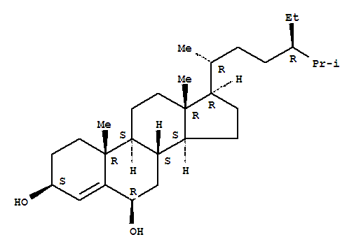 豆甾-4-烯-3,6-二醇結(jié)構(gòu)式_113626-76-9結(jié)構(gòu)式