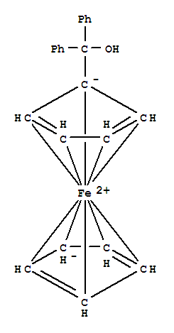 Ferrocene,(hydroxydiphenylmethyl)-Structure,1273-16-1Structure Ferrocene,(hydroxydiphenylmethyl)- Structure,1273-16-1Structure