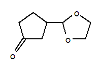 3-(1,3-二氧雜烷-2-基)-環(huán)戊酮結構式_202120-83-0結構式