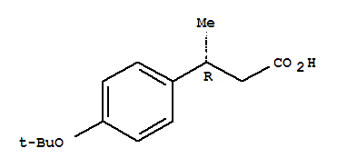 (R)-3-(4-叔丁氧基苯基)丁酸結構式_209679-18-5結構式
