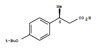 (S)-3-(4-叔丁氧基苯基)丁酸結(jié)構(gòu)式_209679-19-6結(jié)構(gòu)式