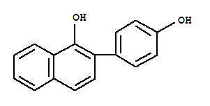 (9ci)-2-(4-羥基苯基)-1-萘酚結(jié)構(gòu)式_209848-37-3結(jié)構(gòu)式