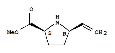 (5r)-(9ci)-5-乙烯-L-脯氨酸甲酯結(jié)構(gòu)式_210345-07-6結(jié)構(gòu)式