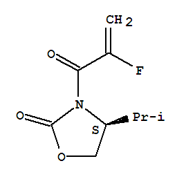 2-Oxazolidinone, 3-(2-fluoro-1-oxo-2-propenyl)-4-(1-methylethyl)-, (4s)-(9ci)Structure,211444-51-8Structure 2-Oxazolidinone, 3-(2-fluoro-1-oxo-2-propenyl)-4-(1-methylethyl)-, (4s)-(9ci) Structure,211444-51-8Structure
