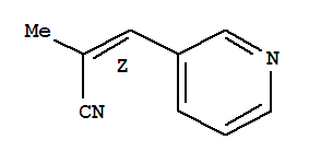 (2z)-(9ci)-2-甲基-3-(3-吡啶)-2-丙烯腈結(jié)構(gòu)式_211446-57-0結(jié)構(gòu)式