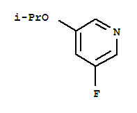 (9CI)-3-氟-5-(1-甲基乙氧基)-吡啶結(jié)構(gòu)式_213766-03-1結(jié)構(gòu)式
