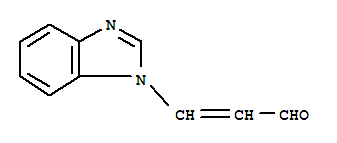 (9ci)-3-(1H-苯并咪唑-1-基)-2-丙烯醛結構式_21431-76-5結構式