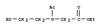 n-乙?；?n-(2-羥基乙基)-甘氨酸乙酯結(jié)構(gòu)式_214709-54-3結(jié)構(gòu)式
