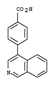 4-(異喹啉-4-基)苯甲酸結(jié)構(gòu)式_216059-93-7結(jié)構(gòu)式