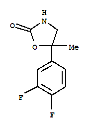 2-Oxazolidinone,5-(3,4-difluorophenyl)-5-methyl-(9ci)Structure,218449-92-4Structure 2-Oxazolidinone,5-(3,4-difluorophenyl)-5-methyl-(9ci) Structure,218449-92-4Structure