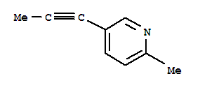(9CI)-2-甲基-5-(1-丙炔)-吡啶結(jié)構(gòu)式_219480-95-2結(jié)構(gòu)式