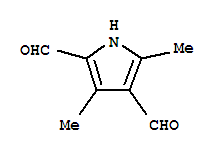 (6CI,7CI,8CI)-3,5-二甲基吡咯-2,4-二羧醛結(jié)構(gòu)式_2199-61-3結(jié)構(gòu)式