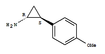(1r,2s)-(9ci)-2-(4-甲氧基苯基)-環(huán)丙胺結(jié)構(gòu)式_220349-83-7結(jié)構(gòu)式