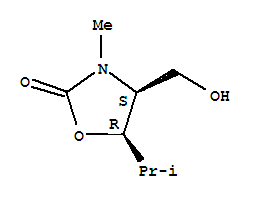 2-Oxazolidinone,4-(hydroxymethyl)-3-methyl-5-(1-methylethyl)-,(4s,5r)-(9ci)Structure,220871-22-7Structure 2-Oxazolidinone,4-(hydroxymethyl)-3-methyl-5-(1-methylethyl)-,(4s,5r)-(9ci) Structure,220871-22-7Structure